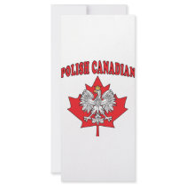 Polish Canadian With Maple Leaf rack cards