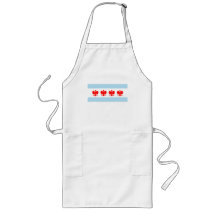Polish Chicago Flag Apron