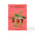 Polish Christmas Greeting Card Gingerbread Men