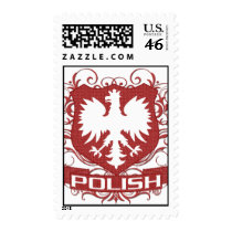Polish Crest Red Stamps