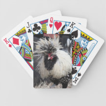 Polish Crested Rooster Bicycle Playing Cards