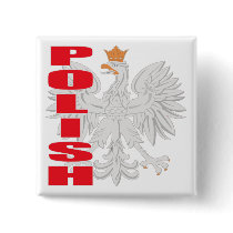 Polish Eagle Button