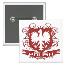 Polish Eagle Crest button