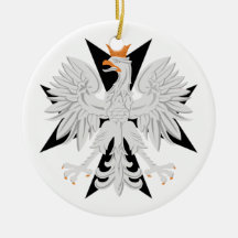 Polish Eagle Maltese Cross Christmas Tree Ornament