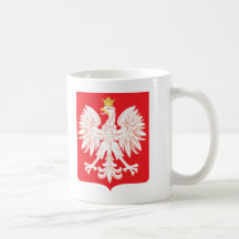 Polish Eagle Red Shield Coffee Mugs