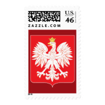 Polish Eagle Red Shield Custom Postage postage