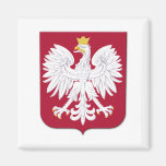 Polish Eagle Red Shield Refrigerator Magnets