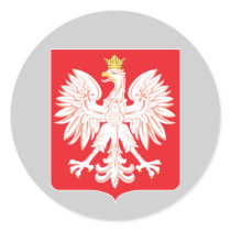 Polish Eagle Red Shield stickers by PolishHeritage Polish Eagle Red Shield stickers
