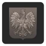 Polish Eagle Shield (sepia) stickers