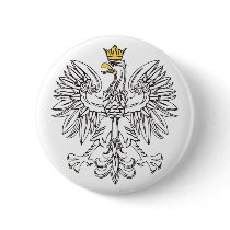 Polish Eagle With Gold Crown buttons