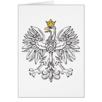 Polish Eagle With Gold Crown cards