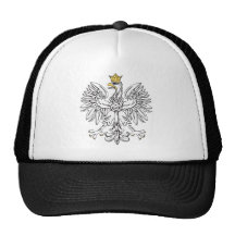 Polish Eagle With Gold Crown Mesh Hat