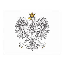 Polish Eagle With Gold Crown Postcard