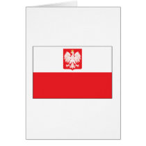 Polish Falcon Flag Greeting Card