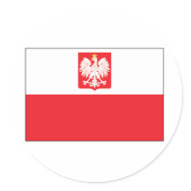 Polish Falcon Flag stickers by PolishHeritage Polish Falcon Flag stickers