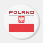 Polish Falcon Flag With Poland Refrigerator Magnets