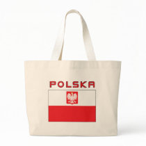 Polish Falcon Flag With Polska Tote Bag
