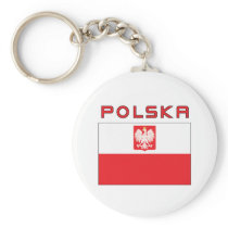 Polish Falcon Flag With Polska Key Chains