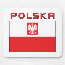 Polish Falcon Flag With Polska Mouse Pad