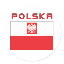 Polish Falcon Flag With Polska Stickers