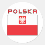 Polish Falcon Flag With Polska Stickers