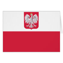 Polish Flag Greeting Card