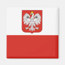 Polish Flag Refrigerator Magnet