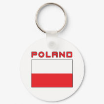 Polish Flag With Poland keychains by PolishHeritage Polish Flag With Poland keychains