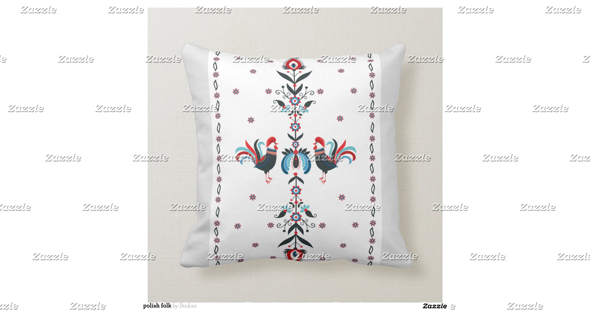 polish folk pillows Zazzle