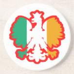 POLISH/IRISH FLAG COASTER