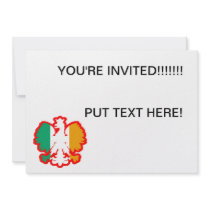 POLISH/IRISH FLAG CUSTOM INVITE
