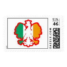 POLISH/IRISH FLAG POSTAGE STAMPS