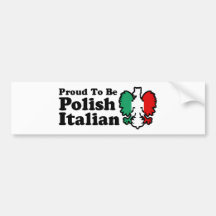Polish Italian Bumper Sticker