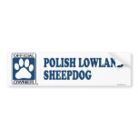 Polish Lowland Sheepdog Blue Bumper Sticker