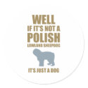Polish Lowland Sheepdog stickers by Pawdboy Polish Lowland Sheepdog stickers