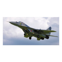 Polish MiG-29 version 9.12A from Base in Malbork Photo Card