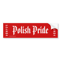 Polish Pride Polska Bumper Sticker