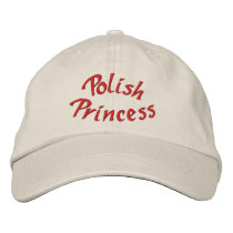 Polish Princess Embroidered Baseball Cap embroidered hats by SmilinEyesTreasures Polish Princess Embroidered Baseball Cap embroidered hats