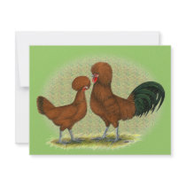 Polish:  Red Pair Personalized Invitations
