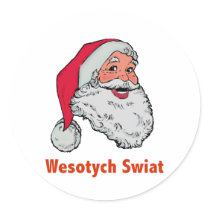 Polish Santa stickers
