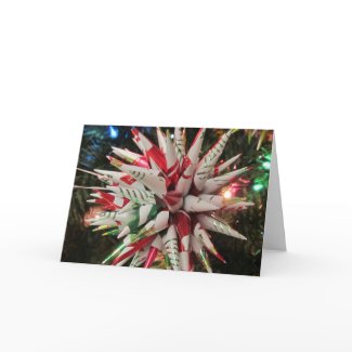 Polish Stars Christmas Greeting Card