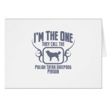 Polish Tatra Sheepdog Greeting Card