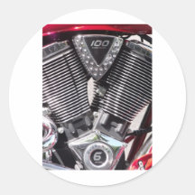 Polished Motorcycle Chrome & Engine Detail Stickers