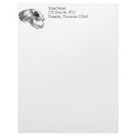 Polished Silver Felis (Cat) Skull Letterhead Template