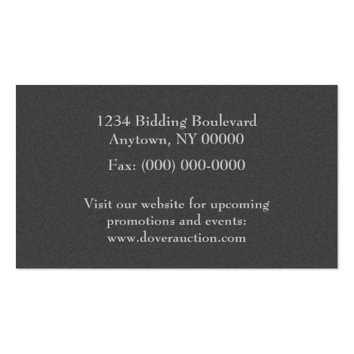 Polished Stripes Business Card, Gray and Green (back side)
