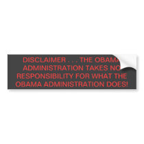 POLITACAL ANTI-OBAMA TRUTHFUL CURRENT BUMPER STICKERS