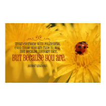 Politeness inspirational poster print