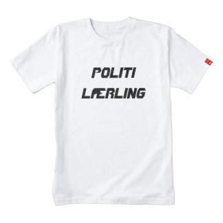 Politi Lærling, aprendiz de la policía en noruego Playera Zazzle HEART