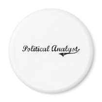 Political Analyst Professional Job Refrigerator Magnets