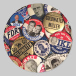 Political Button Stickers stickers
